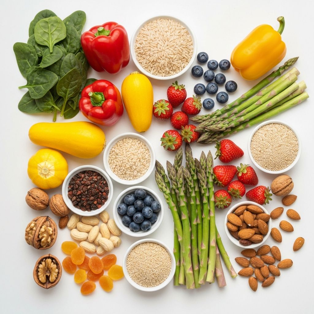 Erilaisia ruoka-aineita